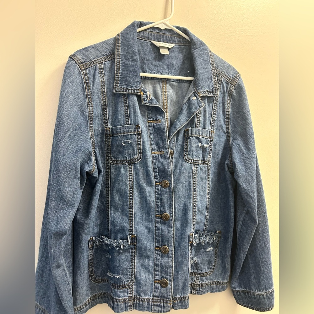XL Christopher Banks Ladies Blue Denim Jacket
